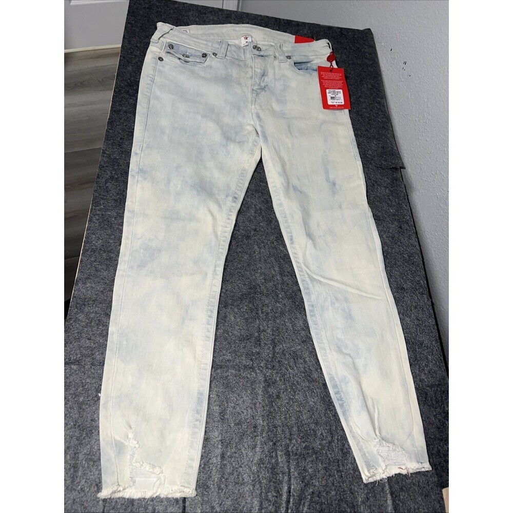True Religion Jennie Curvy Mid-Rise Jeans Women’s 32x26 Light NWT $110